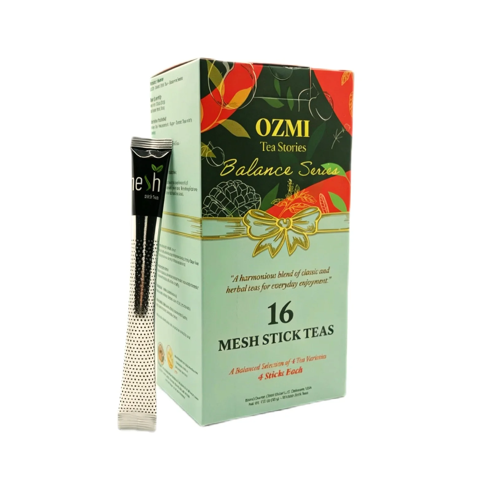 OZMI Tea Stories Balance Series, 16 mesh stick teas