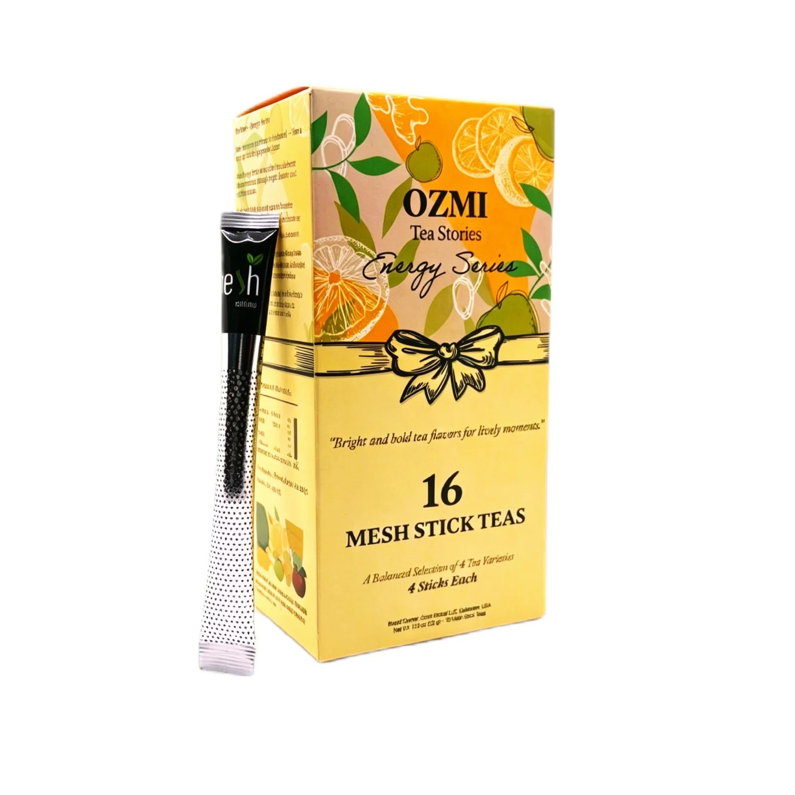 OZMI Tea Stories Energy Series, 16 mesh stick teas